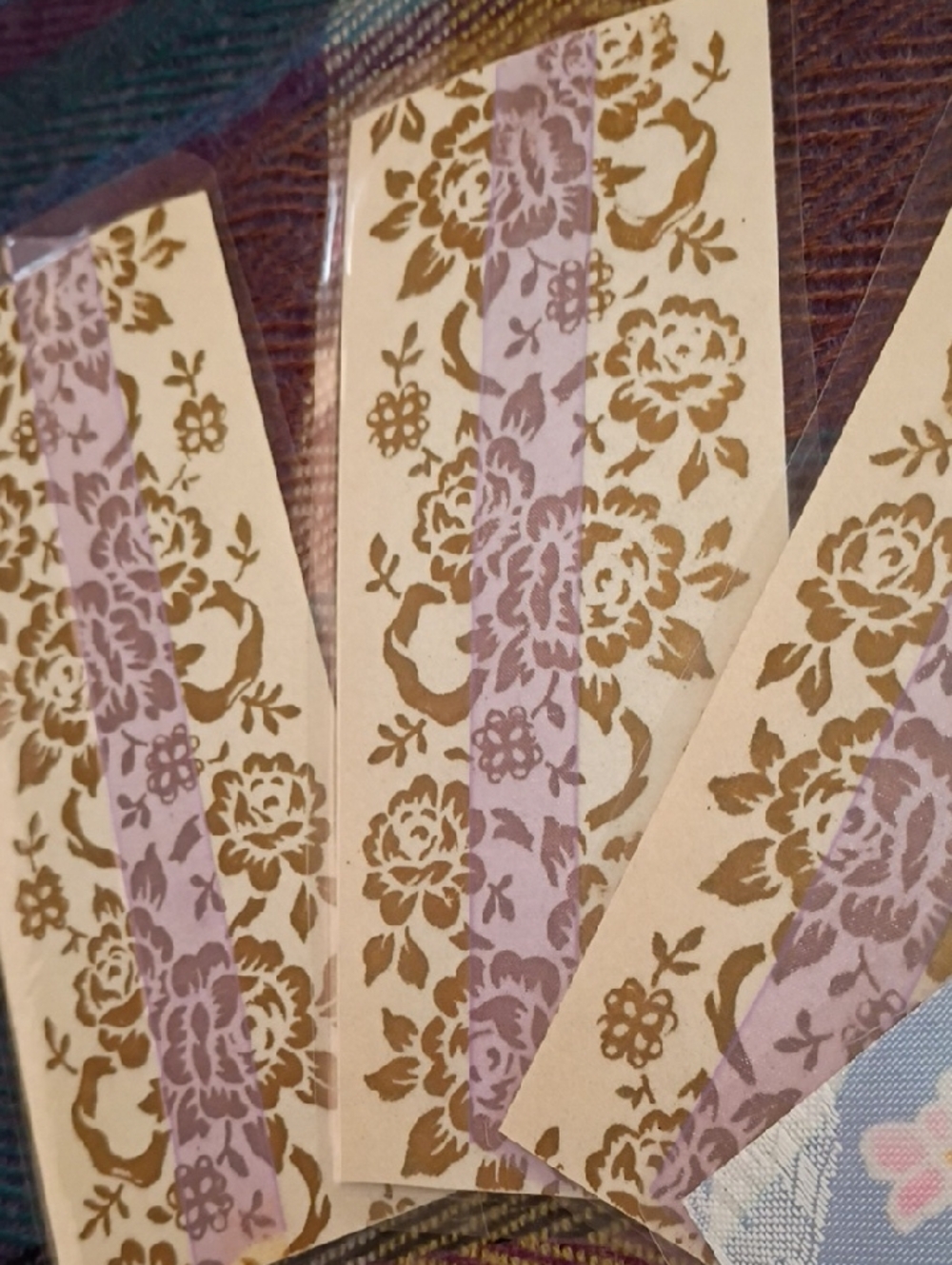 Free Handmade Vintage Ribbon Repurposed Bookmarks Set 📚 - Picture 3 of 4